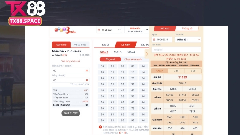Hướng dẫn chơi lô đề 3 miền TX88