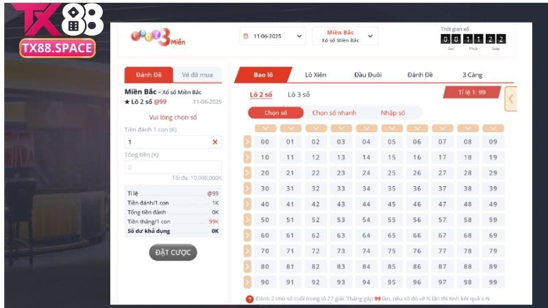 Kinh nghiệm chơi lô đề 3 miền TX88