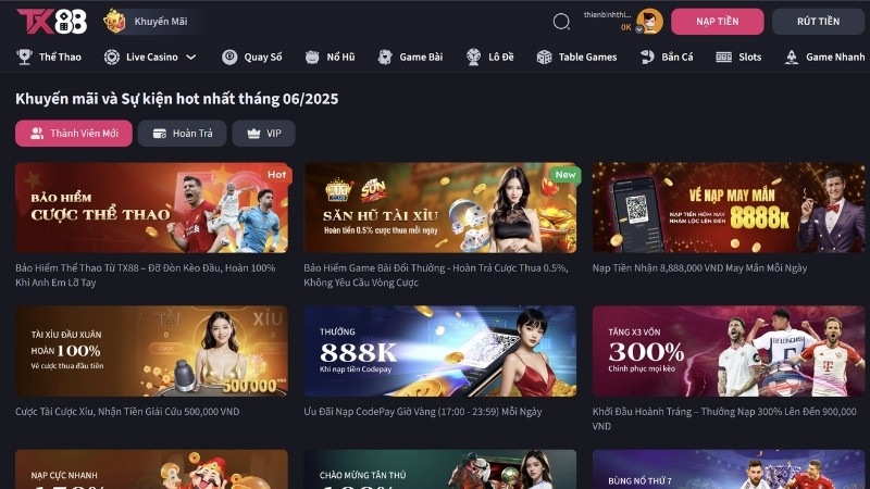Tận hưởng khuyến mãi tài xỉu TX88 giá trị